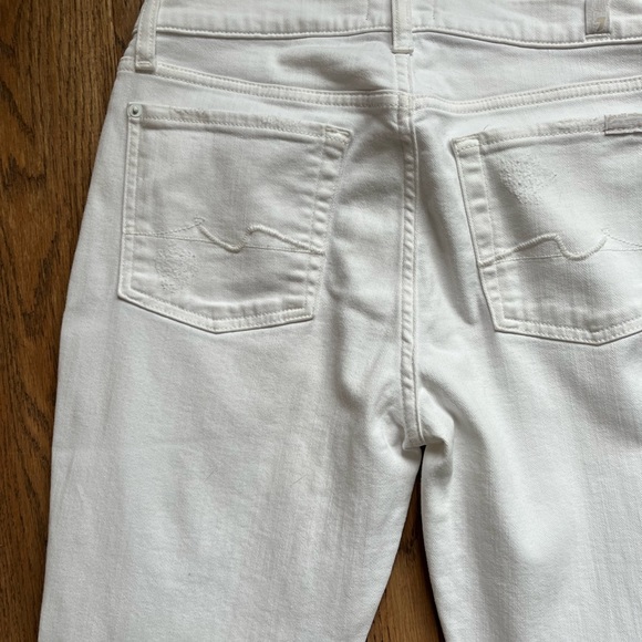 7 for all mankind white jeans - Picture 6 of 7
